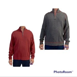 Tommy Bahama Reversible Flipshore Half-Zip Sweater Men’s Size-L